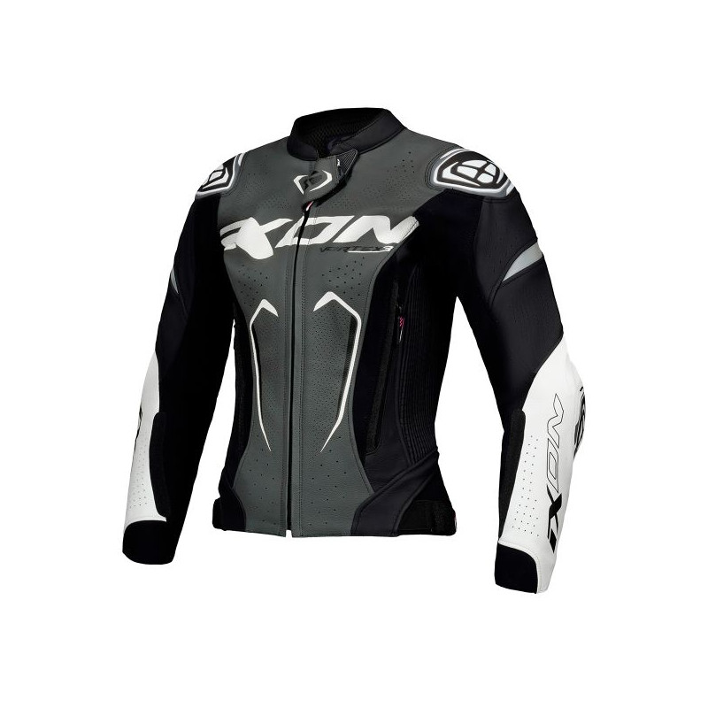 IXON BLOUSON VORTEX 3 LADY - NOIR/BLANC/GRIS