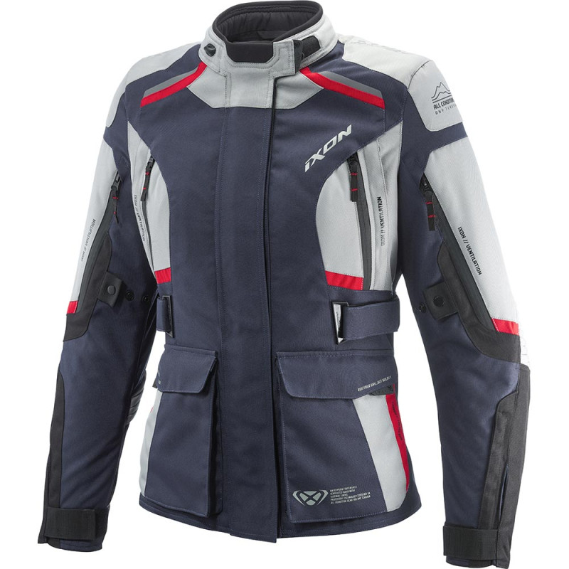 IXON VESTE MIDGARD LADY - NOIR/BEIGE/BLEU