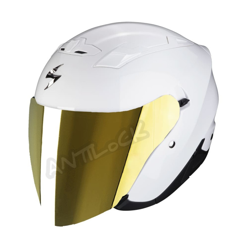 EXO-230 SOLID - BLANC VISIÈRE MIROIR OR