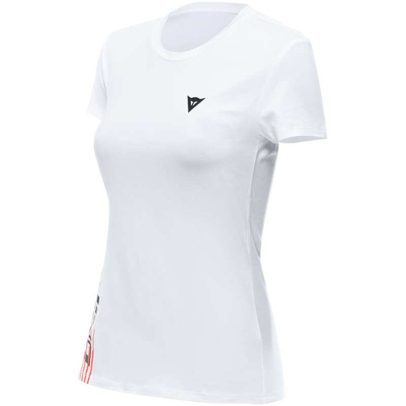 DAINESE T-SHIRT LOGO LADY - BLANC