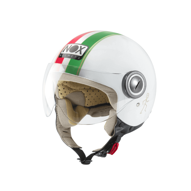 NOX CASQUE JET N210 BLANC ITALIE