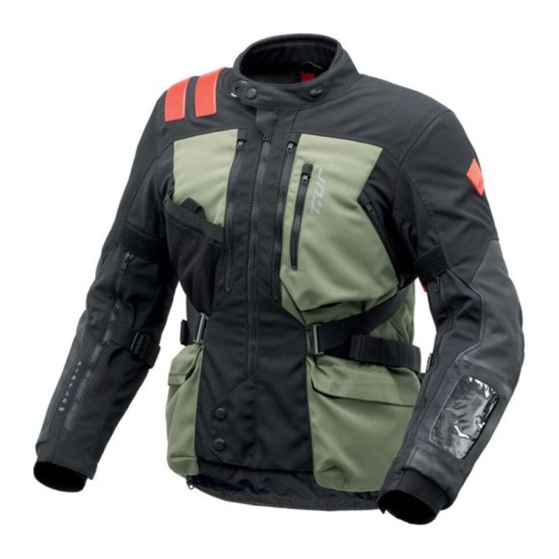 T.UR VESTE ROADBOOK HYDROSCUD® - VERT/GRIS