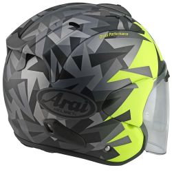ARAI JET SZ-R VAS EVO MIMESIS JAUNE MAT + VISIÈRE MIROIR BLEU