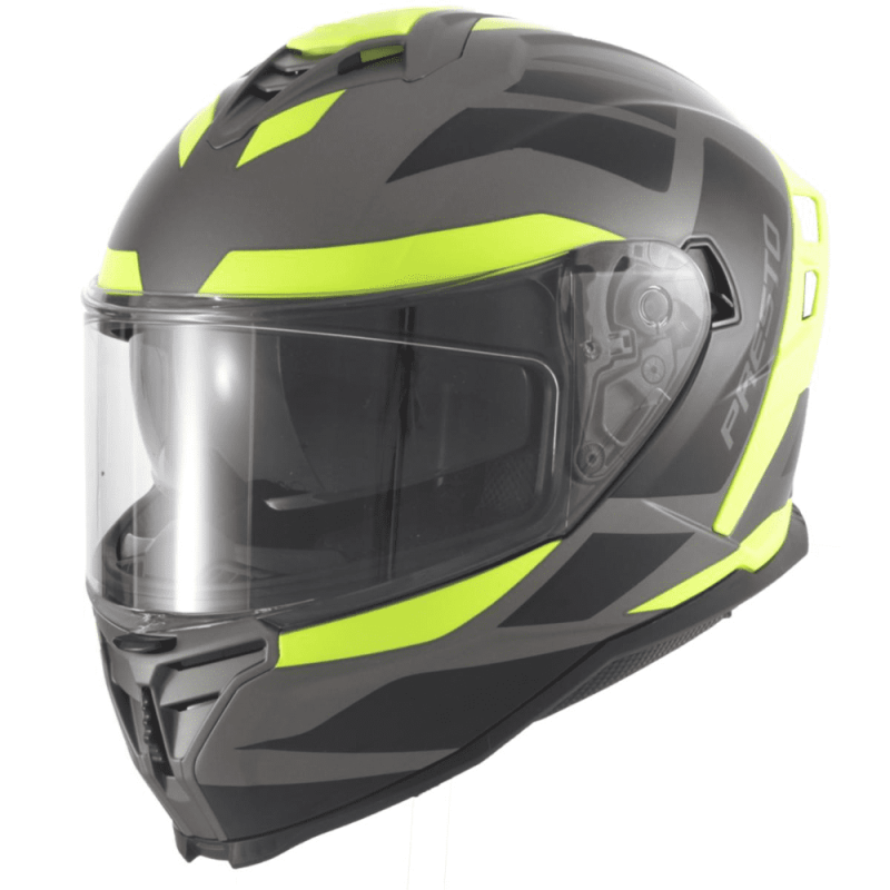 VITO CASQUE INTEGRAL PRESTO - TITANE/NOIR/FLUO