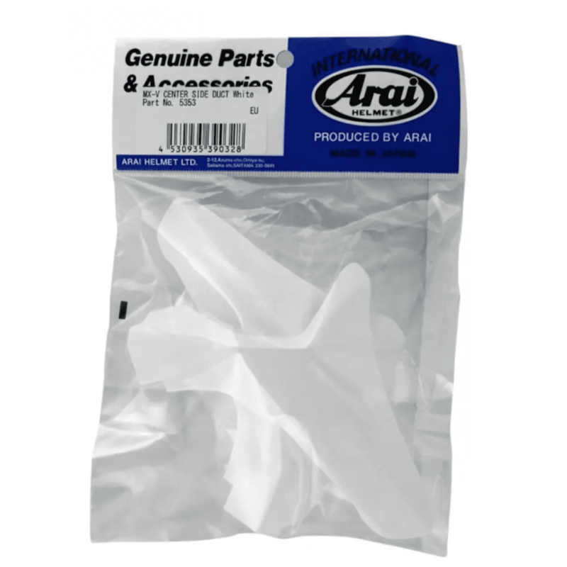 ARAI VENTILATION ARRIERE LATÉRALE SUPÉRIEUR CENTER SIDE DUCT POUR MX-V - BLANC