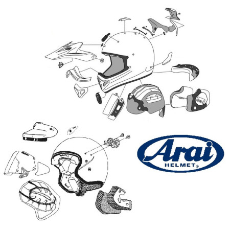 ARAI GRILLE DE VENTILATION POUR CASQUE OFF-ROAD