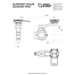 QUAD LOCK SUPPORT MOTO CHROME