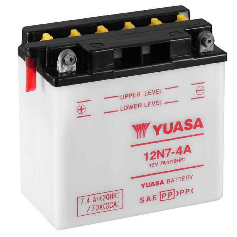 YUASA BATTERIE 12N7-4A - SANS PACK ACIDE (NON INCLUS)