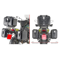 GIVI PAIRE DE VALISES DOLOMITE NOIR 36L MONOKEY (DLMK36BPACK2)