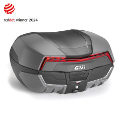GIVI TOP CASE MONOKEY COUVERCLE GRIS GRAPHITE 58L CATA ROUGE (V58NNG)
