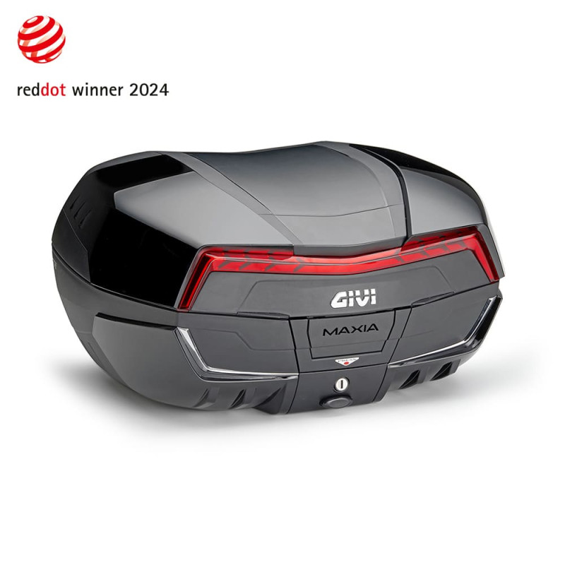 GIVI TOP CASE COUVERCLE MOULE NOIR BRILLANT ABS 58LT CATA ROUGE (V58NNB)