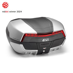GIVI TOP CASE MONOKEY COUVERCLE TITANIUM 58L CATA ROUGE (V58N)