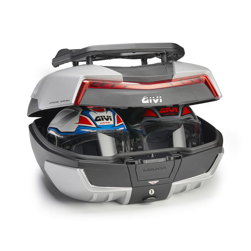 GIVI TOP CASE COUVERCLE TITANIUM 58L CATA ROUGE (V58N)