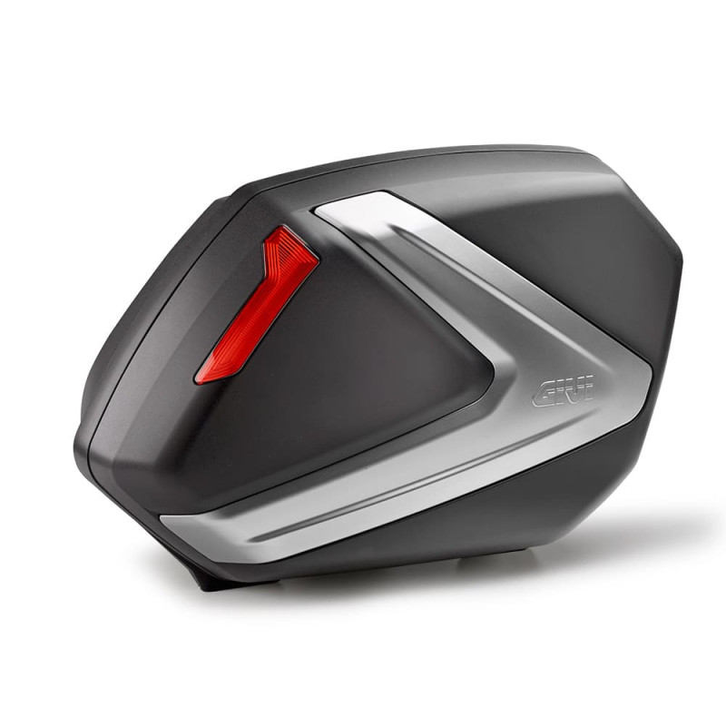 GIVI PAIRE DE VALISE MONOKEY 37L NOIR/ARGENT/ROUGE (V37N)