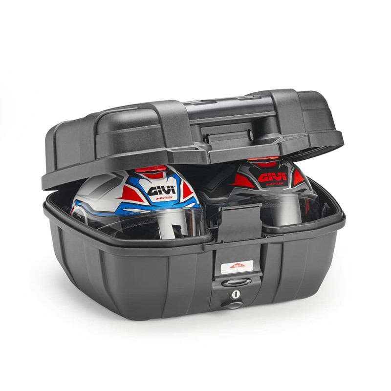 GIVI VALISE MONOKEY TREKKER NOIR 52L SANS ALU CAPOT ABS NOIR BRILLANT (TRK52BB)