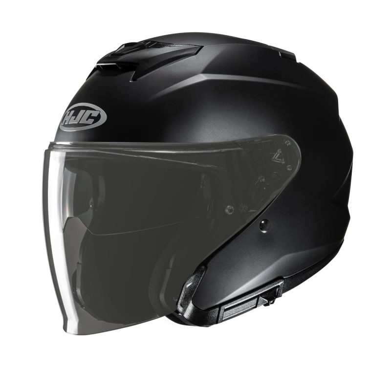 HJC CASQUE JET i31 NOIR MAT AVEC VISIÈRE SEMI-TEINTÉE