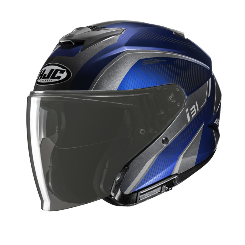HJC CASQUE JET i31 RENO MC2 AVEC VISIÈRE SEMI-TEINTÉE