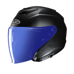 HJC CASQUE JET i31 MAT AVEC MIROIR BLEU