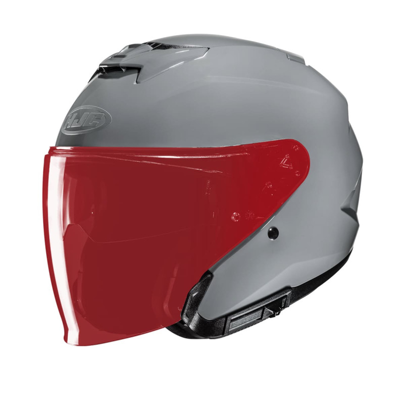 HJC CASQUE JET i31 GRIS NARDO AVEC MIROIR ROUGE