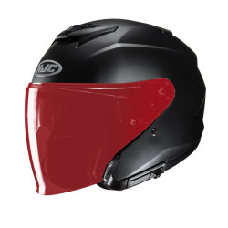 HJC CASQUE JET i31 MAT AVEC MIROIR ROUGE