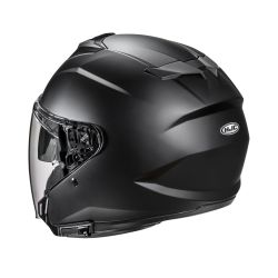 HJC CASQUE JET i31 MAT AVEC MIROIR ROUGE