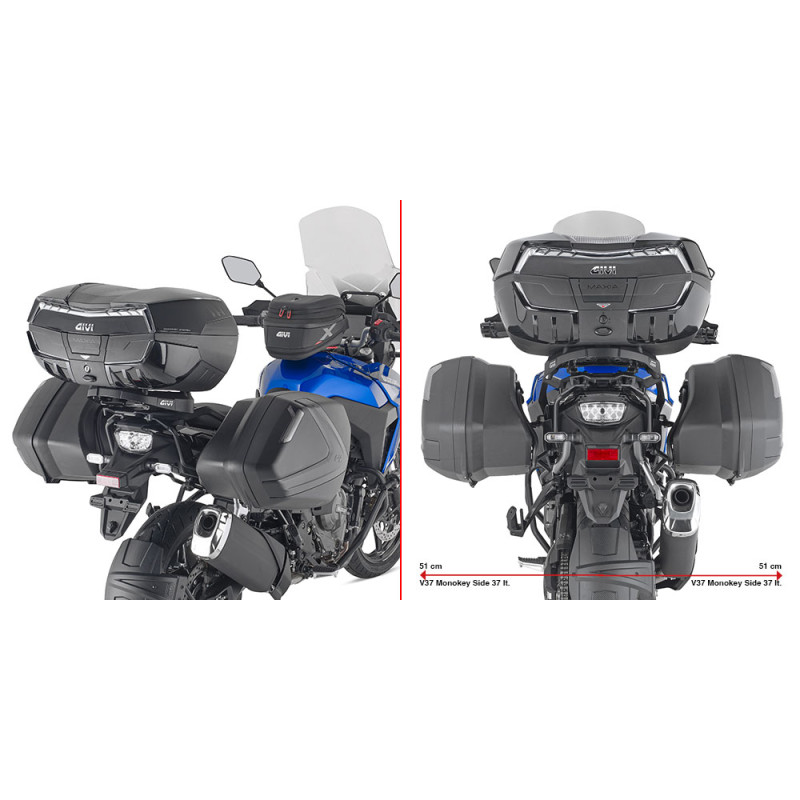 GIVI SUP VALISE MONOKEY V35/V37 SUZUKI V-STROM 800DE (PLX3125)
