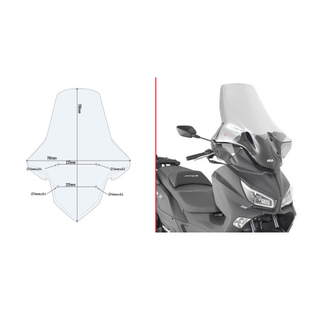 GIVI BULLE SYM JOYMAX 300 (7056DT)