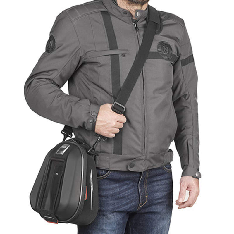 Givi Sacoche Réservoir Tanklock Sport-T 6 L – Étanche, Fixation Rapide, Poche Smartphone, Réfléchissant