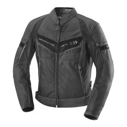 IXS BLOUSON CUIR NEWA WP NOIR