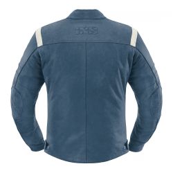 IXS BLOUSON CUIR SHAWN BLEU