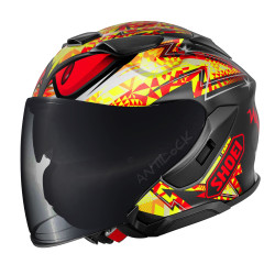 SHOEI J-CRUISE 3 INSPIRED TC-1 AVEC VISIÈRE TEINTÉE