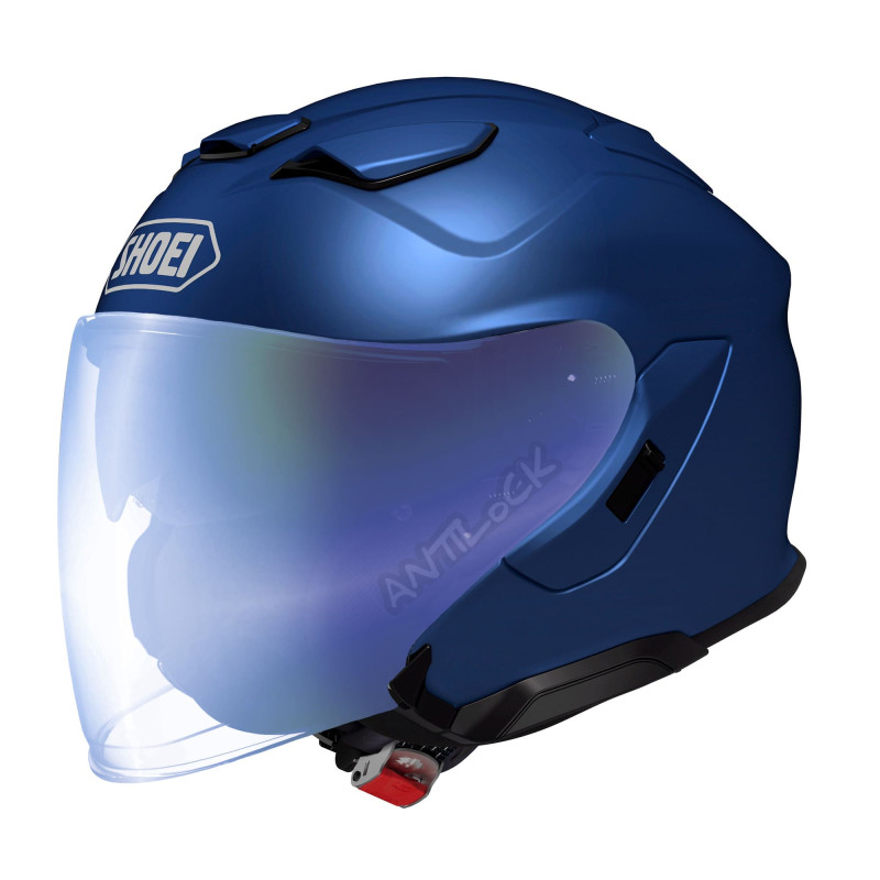 SHOEI J-CRUISE 3 MAT - BLEU MAT AVEC VISIÈRE MIROIR BLEU