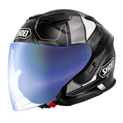 SHOEI J-CRUISE 3 WHIZZY AVEC VISIÈRE MIROIR BLEU