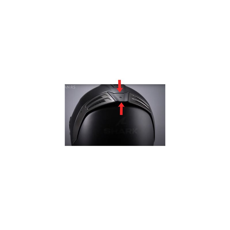 SHARK PIECE CENTRALE DE SPOILER MAT RS JET/SPARTAN RS (PETITE CALOTTE)