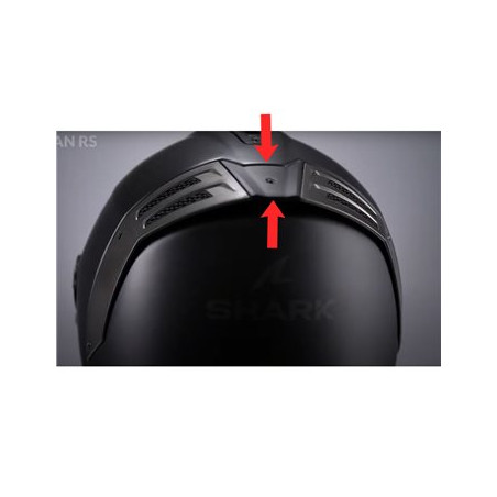 SHARK PIECE CENTRALE DE SPOILER MAT RS JET/SPARTAN RS (PETITE CALOTTE)