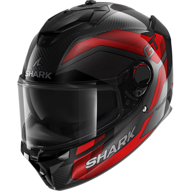SHARK SPARTAN GT PRO RITMO CARBON - NOIR/ROUGE