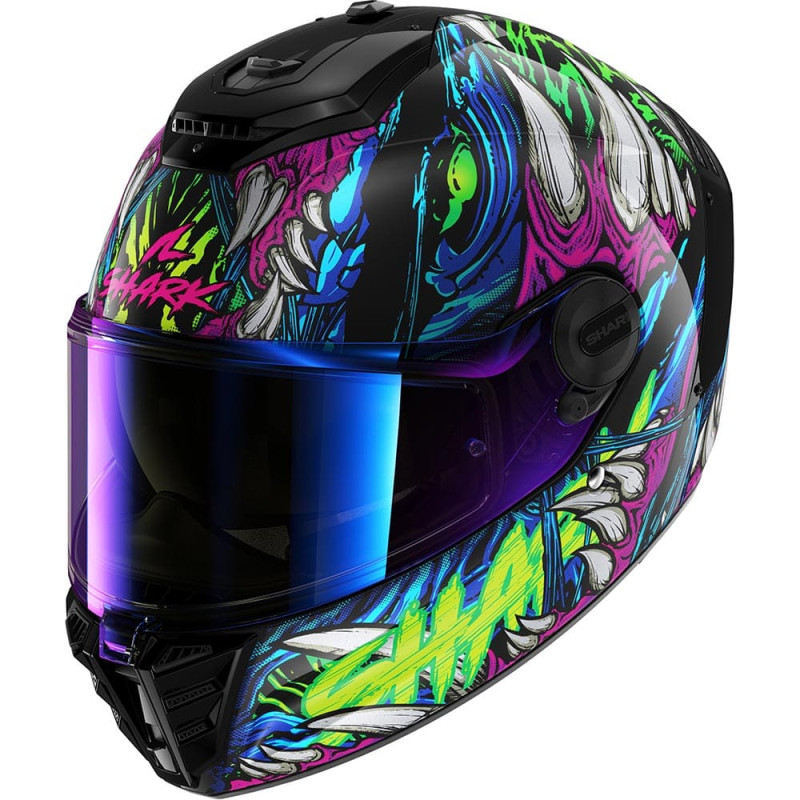 SHARK SPARTAN RS SHAYTAN - NOIR/VERT/VIOLET