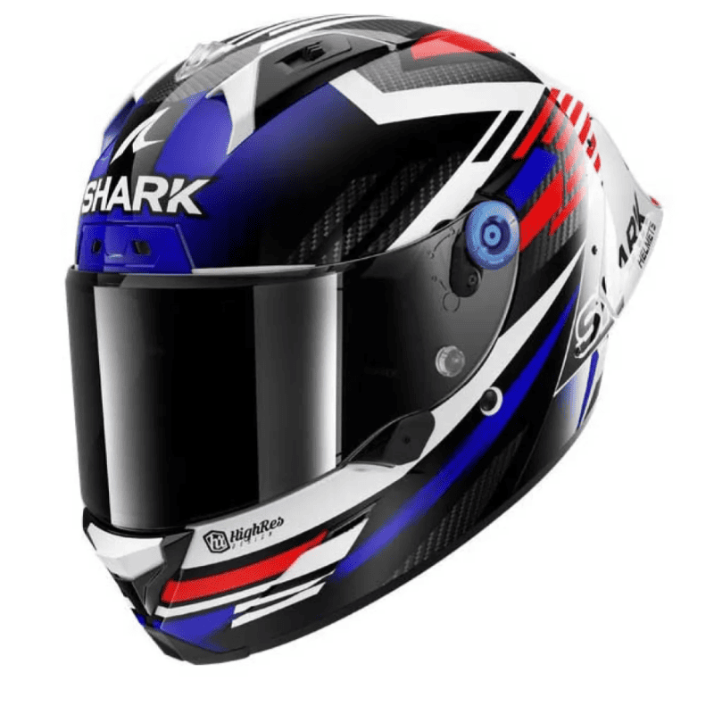 SHARK AERON-GP FIM RACING FIRSTLAP - NOIR/BLEU/CARBON