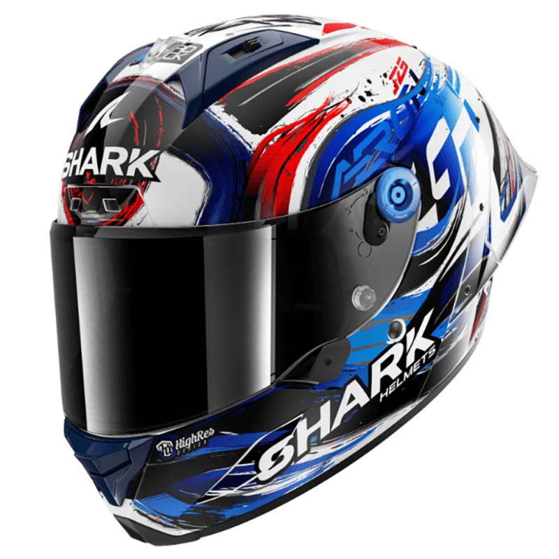 SHARK AERON-GP FIM RACING REPLICA ZARCO SIGNATURE - NOIR/ROUGE/BLEU