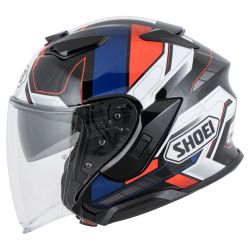 SHOEI J-CRUISE 3 WHIZZY AVEC VISIÈRE MIROIR BLEU