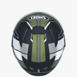 SHOEI J-CRUISE 3 WHIZZY AVEC VISIÈRE MIROIR OR ROUGE