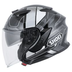 SHOEI J-CRUISE 3 WHIZZY AVEC VISIÈRE MIROIR OR ROUGE