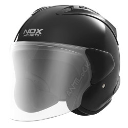 NOX CASQUE JET N220S AVEC VISIÈRE MIROIR IRIDIUM