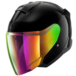 SHARK SKWAL JET BLANK AVEC VISIÈRE MIROIR ARC-EN-CIEL