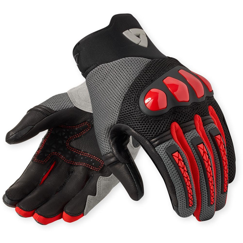 REV'IT GANTS SPEEDART AIR - GRIS/ROUGE