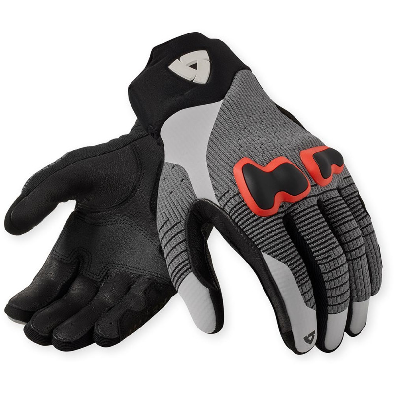 REV'IT GANTS KINETIC 2 - GRIS/ROUGE