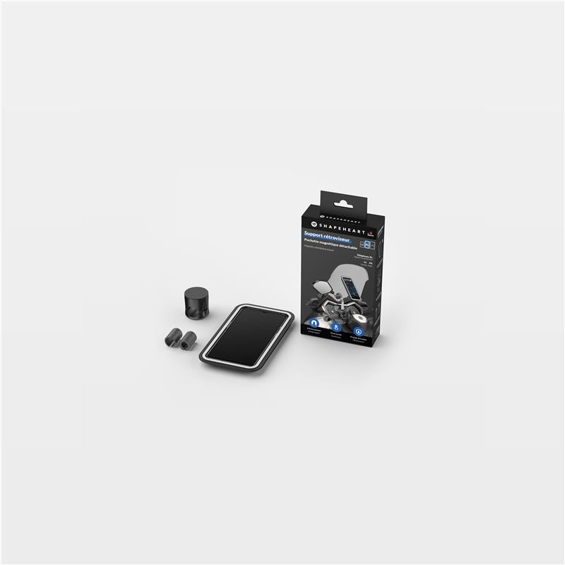 SHAPEHEART SUPPORT MAGNÉTIQUE PRO VISSÉ AU RETROVISEUR AVEC POCHETTE