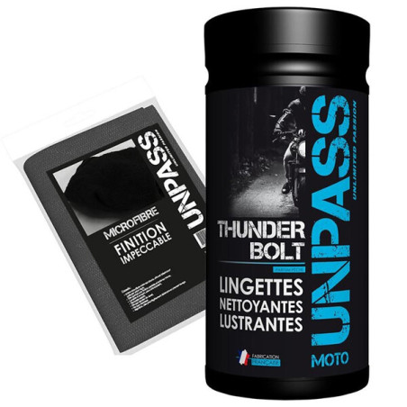 UNPASS THUNDERBOLT BOITE 35 LINGETTES + MICROFIBRE EN SACHET