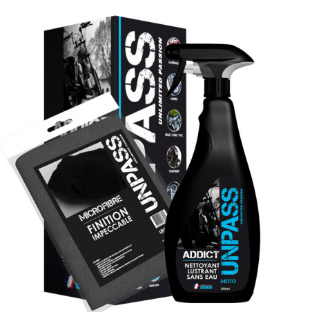 UNPASS ADDICT PULVERISATEUR SANS EAU 500 ML + MICROFIBRE EN ÉTUI