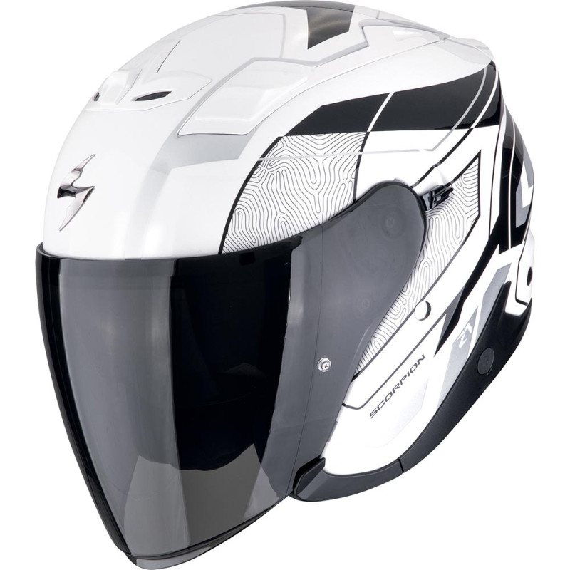SCORPION EXO-Z1 VUE - NOIR/BLANC/ARGENT